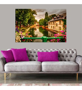 Miyrem Exclusive Serie"  Kanal ve Evler Kanvas Tablo