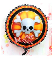 Halloween İskelet Kuru Kafa Folyo Balon 18 inç (4915) GO-53-vice/(1395) 03968