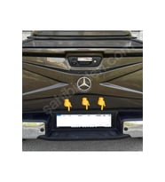 Mercedes X class arka plaka aydınlatma yuvaları