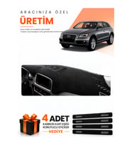AUDİ Q5 (2008-2017) Uyumlu Torpido Koruma Örtüsü Oto Kılıfı - Siyah