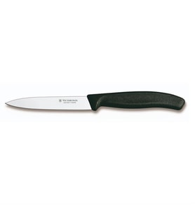 Victorinox SwissClassic 10cm Soyma Bıçağı Siyah 6.7703