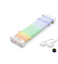 24 Pin Argb Anakart Güç Uzatma Kablosu Bükülebilir 2 Mm 108 Led Beyaz ND2812W