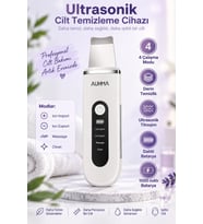 Auhma AHB-13 Ultrasonik Cilt Temizleme Cihazı 4 Modlu Siyah Nokta Gözenek Temizleyici İyonlu Yüz Pee
