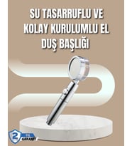 360° Ayarlanabilir Çok Fonksiyonlu Duş Başlığı