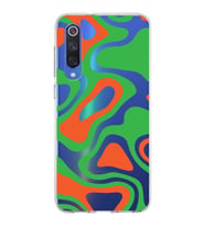 Xiaomi Mi 9 Se Uyumlu Kapak Renkli Desen Tasarımlı Şeffaf Silikon Kılıf