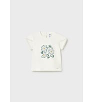 Mayoral Kız Bebek Baskılı Tshirt Krem