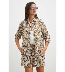 Animal Print Gömlek