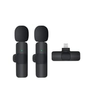 K9 Kablosuz Yaka Mikrofonu Lightning 2’li Mini Mikrofon Youtube Tik Tok 2 Adet