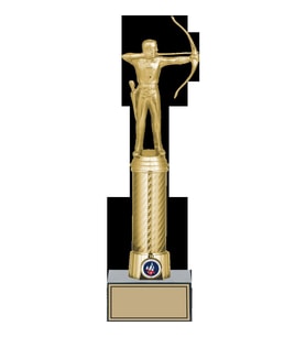 ODAK KUPA - Figürlü Kupalar - Okçu Figürlü Kupalar FG-008 B - 32 cm