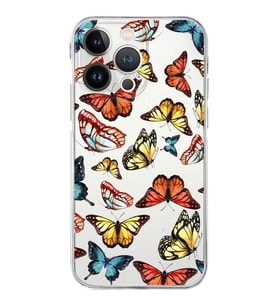 PrintiFy iPhone 13 Pro ile Uyumlu Water Color 2  Kamera Korumalı Şeffaf  Kılıf