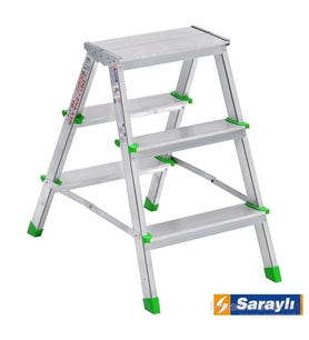 SARAYLI Çif Taraflı Merdiven 3+3 Alüminyum