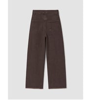 LCW Kids Kahverengi Wideleg Kız Çocuk Jean Pantolon