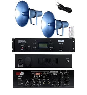 Lastvoice Ekonomik Set-3 Ezanmatik 100W Anfi ve Hoparlör Seti