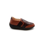 Dr.Comfort 5013 Ortopedik&Therapeutic Rocker Bottom Kadın Deri Ayk. Taba-Kahve Crocco (Kroko Taba)
