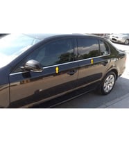 Skoda Super B6 Krom Cam Çıtası 4 prç. 2008-2013 P. Çelik