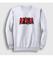 Presmono Unisex Beyaz Logo Anime Movie Film Akira Sweatshirt 453628tt (Beyaz)