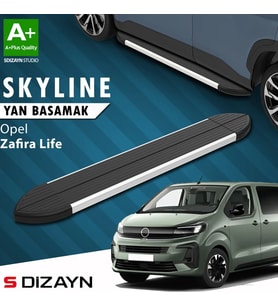 S-Dizayn Opel Zafira Life Skyline Aluminyum Yan Basamak 213 Cm 2020 Üzeri A+ Kalite