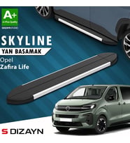 S-Dizayn Opel Zafira Life Skyline Aluminyum Yan Basamak 213 Cm 2020 Üzeri A+ Kalite