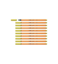 Stabilo İnce Keçe Uçlu Kalem 88 Point 0.4 MM Hardal Fineliner Kalem (10 Lu Paket) (Karışık)