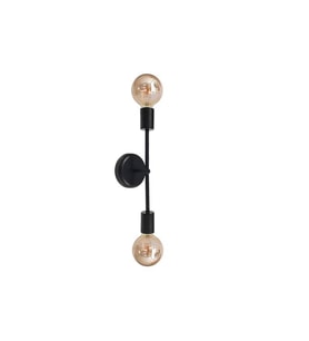 RİOLİGHT RETRO İKİLİ METAL DUVAR APLİK (Siyah - Beyaz)