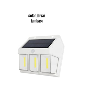 Suya Dayanıklı Solar Duvar Lambası – Akıllı Gece Sensörlü Işık