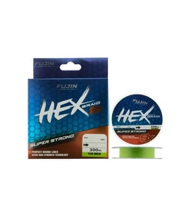 Fujin Hex Braid 8x 300mt Fluo Green PE İp Misina