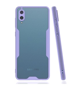 Samsung Galaxy A02 Kılıf Platin Silikon - Lila