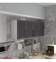 Kenzlife hazır mutfak dolabı soğan90 gri mod2 90*160*32 mebran kapak suntalam gövde
