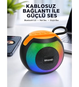 Rgb Işıklı Taşınabilir Hoparlör Yeni Nesil