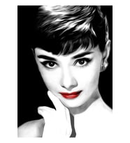 Audrey Hepburn Lips Tablo Ahşap Poster Dekoratif