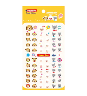 Bigpoint Sticker Mutlu Köpekler x 15 Adet