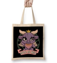 Cute As Hell Kawaii Baphomet Anime Goth Pun Bez Çanta Uzun Saplı
