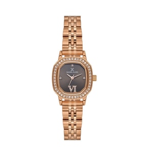 DANIEL KLEIN DK.3.10061-5 ROSE GOLD TAŞLI KARE KADIN KOL SAATİ