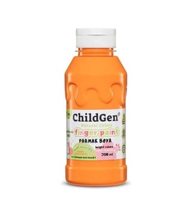 CHILDGEN NATUREL COLORS - PARMAK BOYASI CANLI RENKLER 350ml TURUNCU