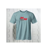 A Hard Night Baskılı Unisex Yarım Kollu Bisiklet Yaka %100 Pamuk Oversize T-shirt (Saks Mavisi)