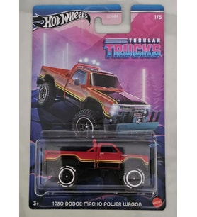 Hot Wheels Tubular Trucks 1980 Dodge Macho Power Wagon 1/5 Model Araba