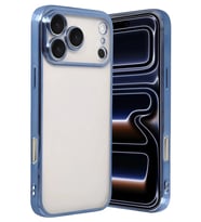 iPhone 17 Pro Razer Lensli Silikon - Açık Mavi