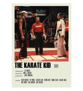 The Karate Kid (1984) Alternatif (5) Tablo Ahşap Poster Dekoratif