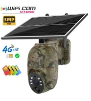 3 MP Full HD 4G Solar Sim Kartlı Mini Kamuflaj Kamera