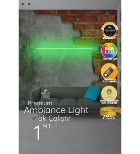 Şerit LED Led Bar Dekoratif Rgb Çok Renkli Animasyonlu Uzaktan Kumandalı Bargreen