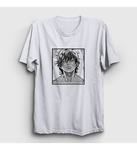 Presmono Unisex Beyaz Cool Anime Hanma Baki T-Shirt 317298tt