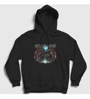 Presmono Unisex Siyah Dragons Blind Guardian Kapüşonlu Sweatshirt 378767tt