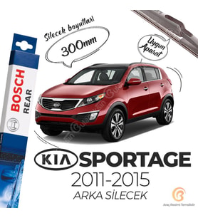 Bosch Rear Arka Silecek Kia Sportage 2010-2015 ile uyumlu (Siyah)