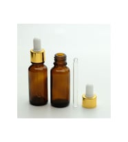 DAMLALIKLI 20 ML 5 ADET AMBER ŞİŞE (Şeffaf)
