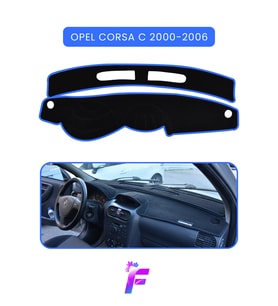 OPEL CORSA C (2000-2006) Torpido Örtüsü Güneşten Korur Kolay Montaj Tam Uyum Tam Koruma T41