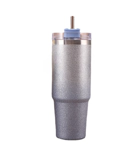 304 L Çelik Mavi Işıltılı 890 ml Pipetli Soğuk Sıcak El Termos cin940mv