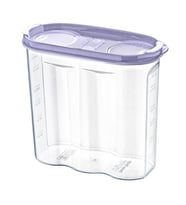 2 Kapaklı Ölçekli Erzak Kuru Gıda Saklama Kutusu Kabı - 1,7 Litre - SA935 (5343)