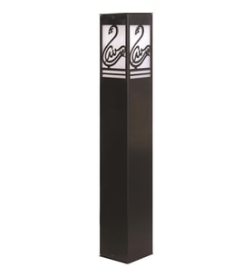 AVONNI BSU-68144-BSY-M6-B Siyah Boyalı Dış Mekan Aydınlatma E27 Aluminyum Akrilik Cam 12cm