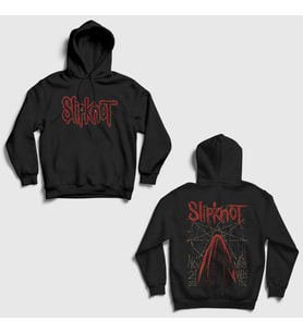 Presmono Unisex Siyah Nashville V2 Slipknot Sırt Baskılı Kapüşonlu Sweatshirt 517627tt