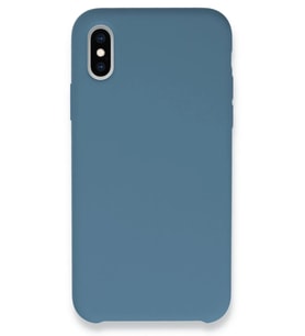 Newface Apple iPhone XS Max Kılıf Lansman Legant Silikon - Açık Mavi